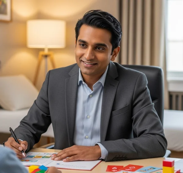 Professional conducting a formal dyslexia diagnostic assessment.